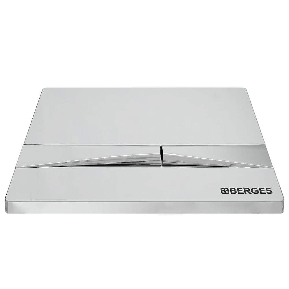 Кнопка для инсталляции BERGES NOVUM F3 хром купить в интернет-магазине сантехники Sanbest