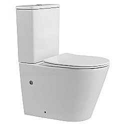 Унитаз ABBER Bequem AC1112 с крышкой микролифт, с бачком, безободковый купить в интернет-магазине Sanbest