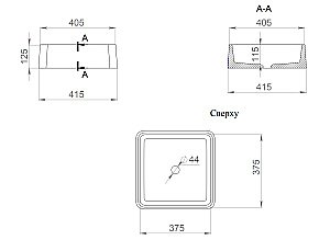 Раковина накладная Salini Gloria 02 1102202M 41,5 из искусственного камня S-Stone, белая матовая купить в интернет-магазине Sanbest