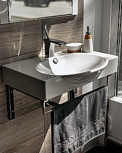 Раковина Sanita luxe Infinity 65 INF65SLWB01KR белая купить в интернет-магазине Sanbest