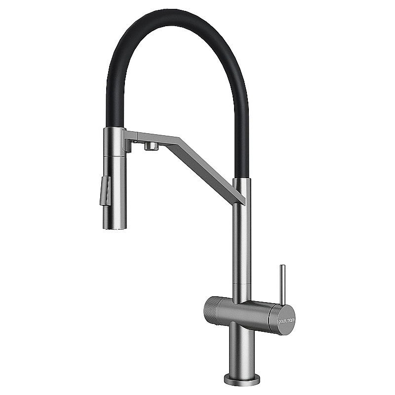 Смеситель для кухни Paulmark Zender Ze213155-BS брашированная сталь купить в интернет-магазине сантехники Sanbest