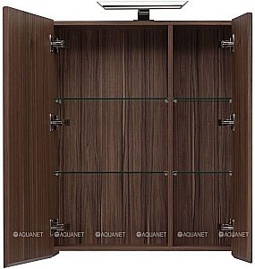 Зеркальный шкаф Aquanet Нью-Йорк 70 орех купить в интернет-магазине сантехники Sanbest