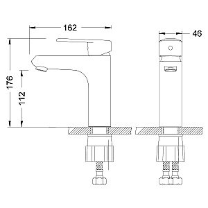 Смеситель для раковины Lemark Point LM0306C купить в интернет-магазине сантехники Sanbest