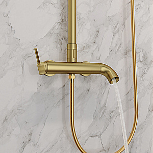 Душевая система Elghansa RADIANT XQ 2347281-2R-MattGold матовое золото купить в интернет-магазине сантехники Sanbest