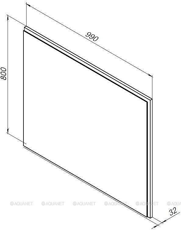 Зеркало Aquanet Nova Lite 100 дуб рошелье в ванную от интернет-магазине сантехники Sanbest