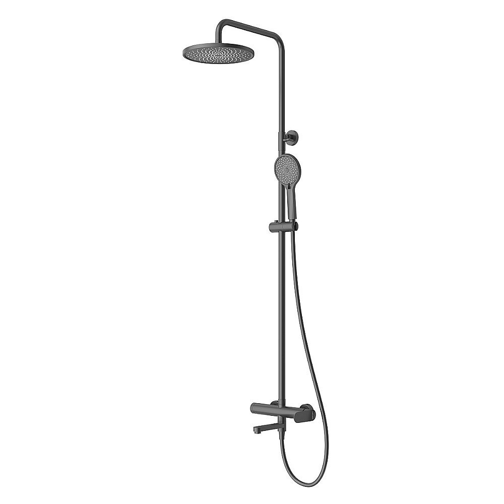 Душевая система Cezares STYLUS-CVD-NOP черная матовая купить в интернет-магазине сантехники Sanbest