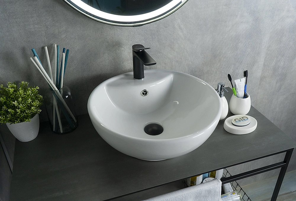 Раковина накладная Gid Esfera 45 N9001 51101 белая купить в интернет-магазине Sanbest