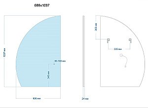 Зеркало Abber Teil 69 AG6504S в ванную от интернет-магазине сантехники Sanbest