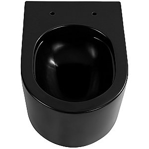 Унитаз подвесной Aquatek Мия AQ2004-MB черный, с крышкой микролифт, безободковый купить в интернет-магазине Sanbest