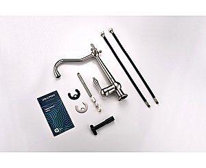 Смеситель для кухни Paulmark Retro Re213226-BS брашированная сталь купить в интернет-магазине сантехники Sanbest