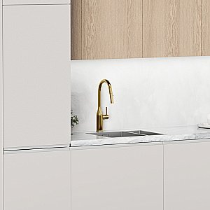 Смеситель для кухни Sancos Grand SC4002BG брашированное золото купить в интернет-магазине сантехники Sanbest