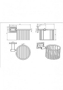 Держатель для освежителя воздуха CeramaLux Gamma 12317 хром купить в интернет-магазине сантехники Sanbest