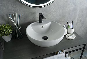 Раковина накладная Gid Esfera 45 N9001 51101 белая купить в интернет-магазине Sanbest