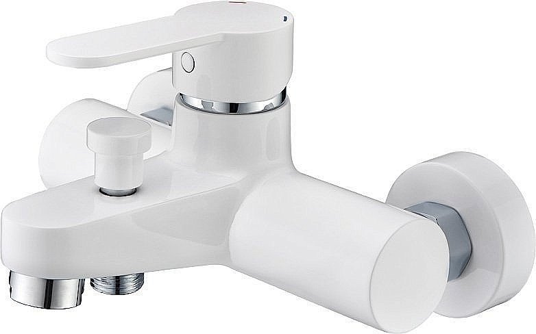 Смеситель для ванны Cezares LACONICO-VD-BLC хром/белый купить в интернет-магазине сантехники Sanbest