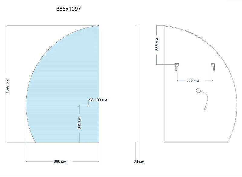 Зеркало Abber Teil 69 AG6504S в ванную от интернет-магазине сантехники Sanbest
