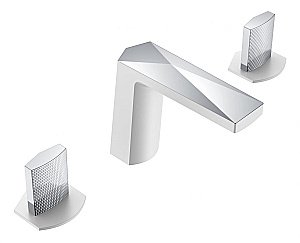 Смеситель для раковины Boheme Venturo 150-WCR-TOUCH белый-хром/ручка TOUCH купить в интернет-магазине сантехники Sanbest