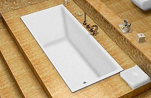 Ванна из искусственного камня Marmo Bagno Милано 170х75 MB-M170-75 белая купить в интернет-магазине Sanbest