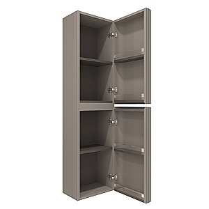 Шкаф подвесной Vincea Alto VSC-4A150MG-R 40 светло-серый матовый правый для ванной в интернет-магазине сантехники Sanbest