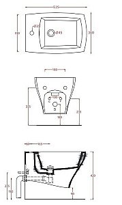 Биде подвесное ARTCERAM Jazz JZB001 05 00 bi matt*1 белое купить в интернет-магазине Sanbest