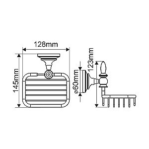 Мыльница Melana MLN-820012 золото купить в интернет-магазине сантехники Sanbest