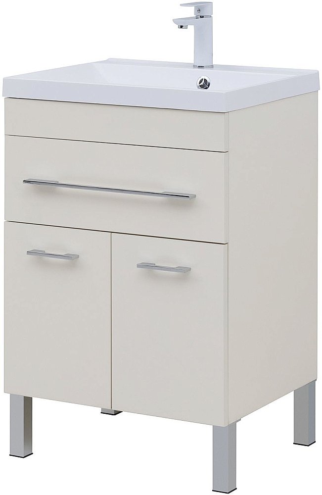 Тумба с раковиной Aquanet Верона 304535 60 крем для ванной в интернет-магазине Sanbest