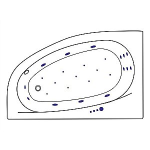 Ванна акриловая EXCELLENT Kameleon ULTRA WAEX.KML17.ULTRA.GL 170x110 белая с гидромассажем купить в интернет-магазине Sanbest