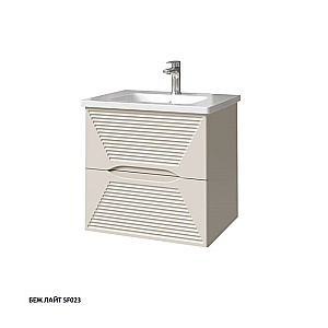 Тумба с раковиной Caprigo Modo-Terza 60 с интегрированной ручкой, цвет на выбор для ванной в интернет-магазине Sanbest