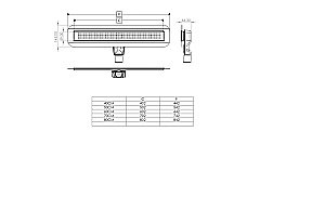 Душевой лоток Timo BASIC STEEL STRIP BSSG 70 нержавеющая сталь купить в интернет-магазине Sanbest