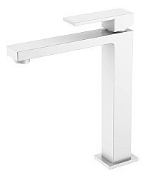 Cмеситель для раковины Boheme QUBIC Matt White 472-MW белый матовый купить в интернет-магазине сантехники Sanbest