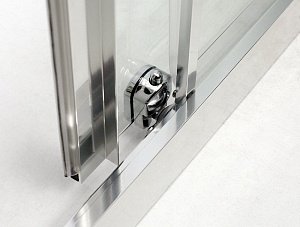 Душевая дверь BelBagno DUE-BF-1-120-C-Cr стекло прозрачное/профиль хром купить в интернет-магазине Sanbest