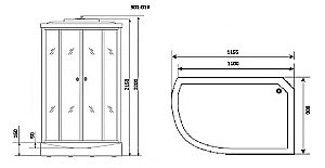 Душевая кабина Niagara Ultra NG-903 120х82 купить в интернет-магазине Sanbest
