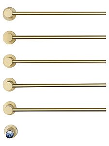 Полотенцесушитель электрический встраиваемый WONZON & WOGHAND MÜNCHEN, Брашированное золото (WW-A355-BG) купить в интернет-магазине сантехники Sanbest