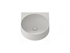 Консоль с раковиной Ravak YARD 40 D80000D004+XJX0O040000 черная матовая/раковина серая без отверстия для ванной в интернет-магазине сантехники Sanbest