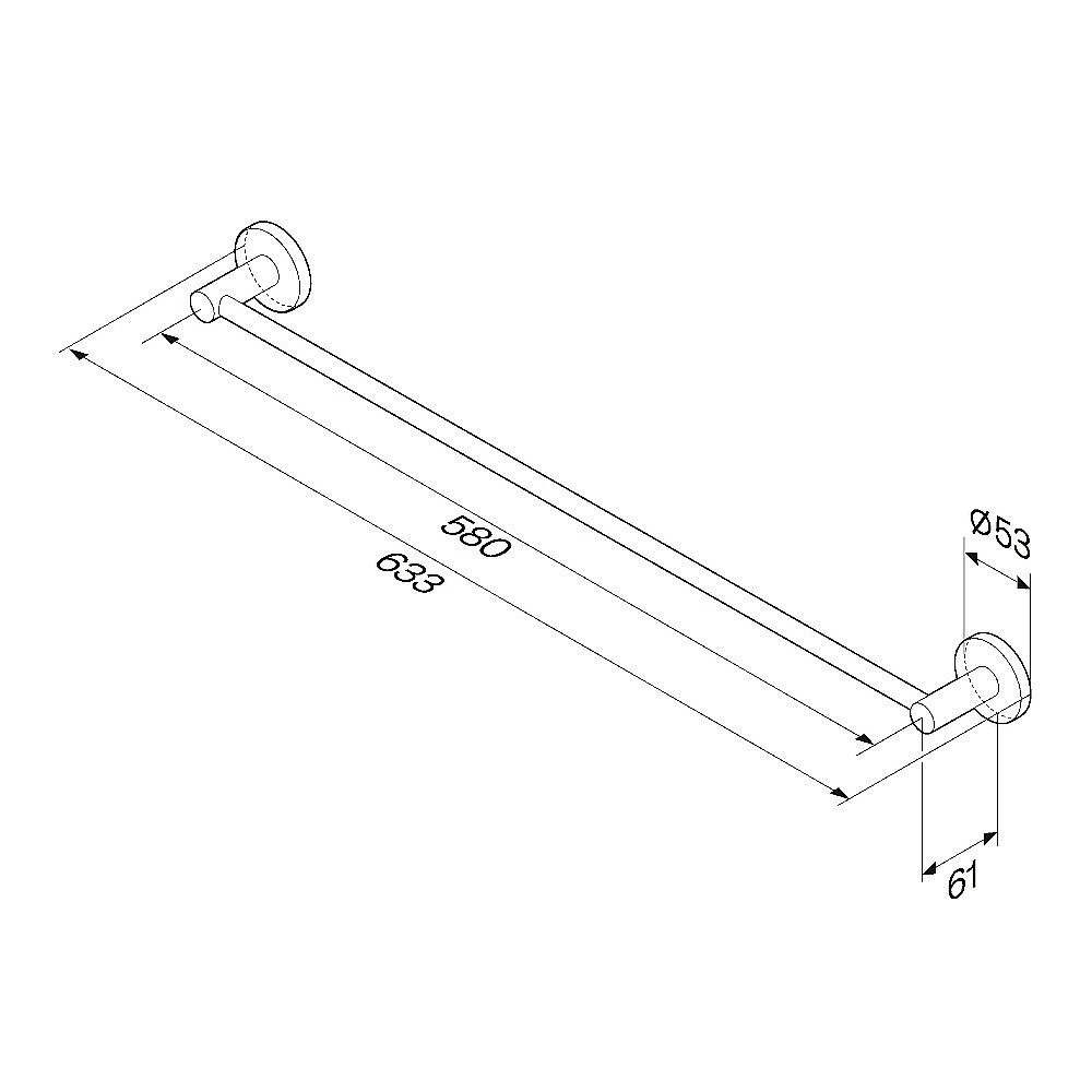 Полотенцедержатель AM.PM X-Joy A85A346400 хром купить в интернет-магазине сантехники Sanbest