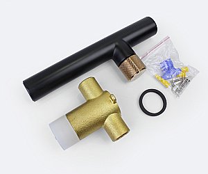 Смеситель для раковины Bronze de Luxe Avantgarde 2021MH черный/розовое золото купить в интернет-магазине сантехники Sanbest