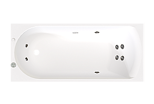 Ванна с гидромассажем Радомир Николь 2-80-2-0-0-239Р 150х70 РЕЛАКС ХРОМ белая купить в интернет-магазине Sanbest