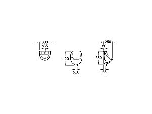 Писсуар Roca Mini 353145000 купить в интернет-магазине Sanbest