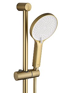 Смеситель для ванны с душевым гарнитуром и термостатом WONZON & WOGHAND SOLID, Брашированное золото (WW-C2011-A-BG) купить в интернет-магазине сантехники Sanbest