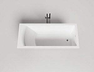 Ванна Salini Cascata S-Sense 170x75 104113MF светлые оттенки RAL матовая купить в интернет-магазине Sanbest