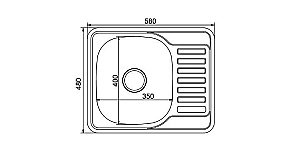 Мойка кухонная MIXLINE ML 528192 хром купить в интернет-магазине сантехники Sanbest
