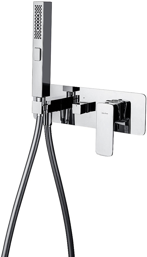 Смеситель для ванны Allen Brau Infinity 5.21007-BN никель брашированный купить в интернет-магазине сантехники Sanbest