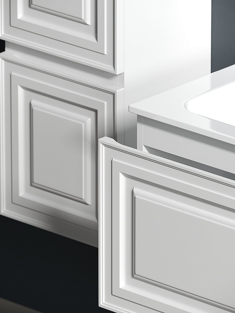 Тумба с раковиной Sancos Very VR100LW + CN7014 100 для ванной в интернет-магазине Sanbest