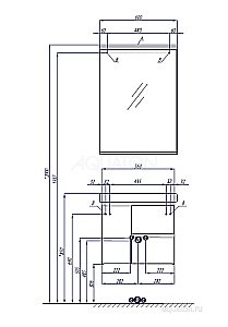 Зеркало Акватон Рене 60 белый в ванную от интернет-магазине сантехники Sanbest