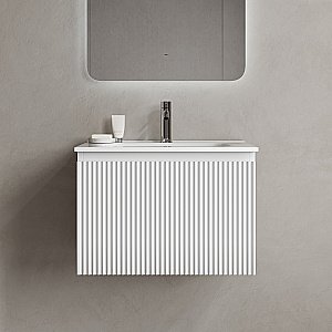 Тумба с раковиной Sancos Snob R 1.0 SNR1.060W/CN7001 Bianco для ванной в интернет-магазине Sanbest