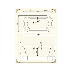 Ванна чугунная Magliezza Patricia 168x76.5 белая купить в интернет-магазине Sanbest