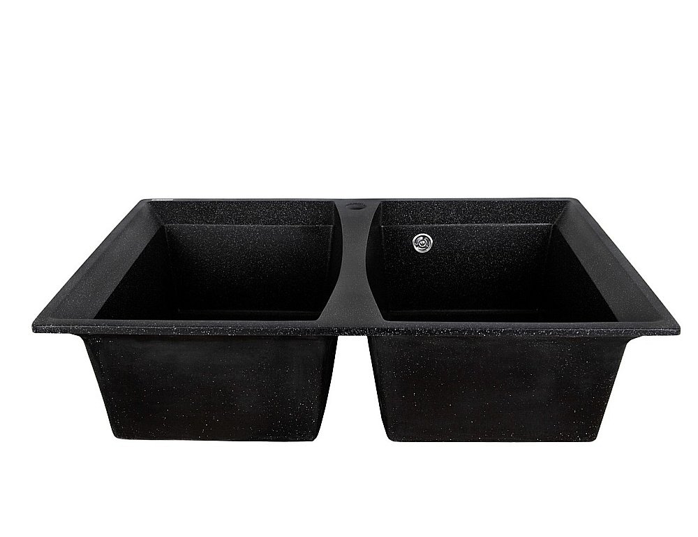 Мойка кухонная Kaiser KM2M-5078 BW черная купить в интернет-магазине сантехники Sanbest