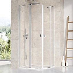 Душевой уголок Ravak Chrome CSKK4 80х80 профиль блестящий/стекло прозрачное купить в интернет-магазине Sanbest