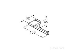 Держатель для туалетной бумаги Roca Rubik 816850024 купить в интернет-магазине сантехники Sanbest