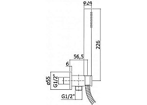 Душевой гарнитур Paffoni MASTER ZDUP094NO купить в интернет-магазине сантехники Sanbest