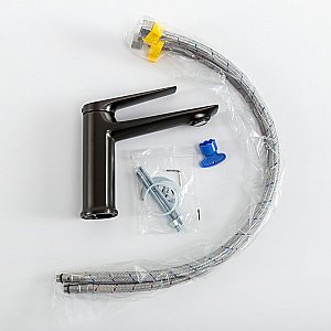 Смеситель для раковины Cezares LINER-LS-GM-W0 оружейная сталь купить в интернет-магазине сантехники Sanbest